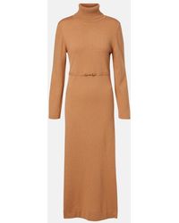 RIXO London - Elliette Wool And Cashmere Midi Dress - Lyst
