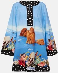 Dolce & Gabbana - Capri Printed Cotton Kaftan - Lyst