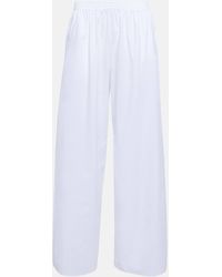 The Row - Goyan High-rise Cotton Pants - Lyst
