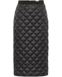 Moncler Jupe crayon matelassée - Noir