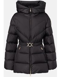 Moncler - Chaqueta De Plumas Brosse Con Cinturon - Lyst