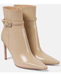 Gianvito Rossi - 95 Patent Leather Ankle Boots - Lyst