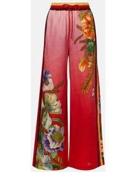 ALÉMAIS - Inez Ombre Linen Wide-Leg Pants - Lyst