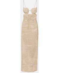Alanui - The Sound Of The Sea Crochet Maxi Dress - Lyst