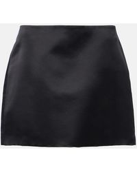 Lisa Yang - Minifalda De Saten De Seda - Lyst