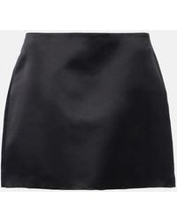 Lisa Yang - Silk Satin Mini Skirt - Lyst