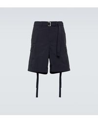Sacai - Bermudas De Tafetan De Nylon - Lyst