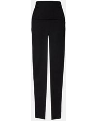 Rick Owens - High-Rise Virgin Wool Maxi Skirt - Lyst