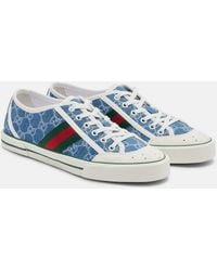 Gucci - Tennis 1977 Gg Denim Sneakers - Lyst