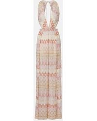 Missoni - Open-Back Lame Jumpsuit - Lyst