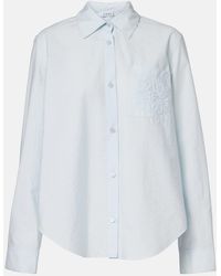 Loewe - Paula's Ibiza Anagram Cotton-Blend Poplin Shirt - Lyst