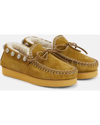 Isabel Marant - Forley Shearling-lined Suede Moccasins - Lyst