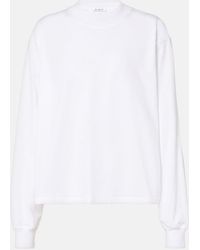 Alaïa - Cotton Jersey Sweatshirt - Lyst