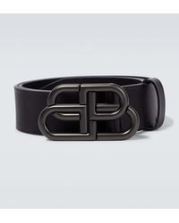 Balenciaga - Bb Leather Belt - Lyst