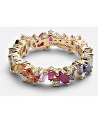 Suzanne Kalan - Rainbow Frenzy 18kt Gold, Diamond And Sapphire Ring - Lyst