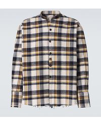 Greg Lauren - Camisa De Algodon A Cuadros - Lyst