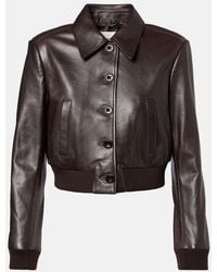 Dorothee Schumacher - Cropped-Lederjacke Sleek Statement - Lyst