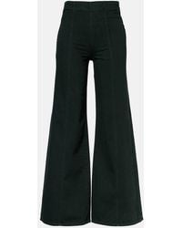 Ulla Johnson - Bianca High-Rise Cotton Wide-Leg Pants - Lyst