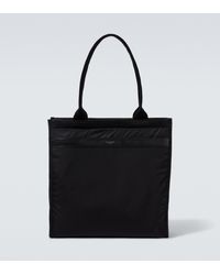 Saint Laurent City Logo Patch Tote Bag in Black for Men | Lyst