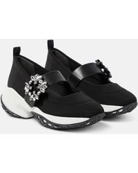 Roger Vivier - Viv' Match Embellished Sneakers - Lyst