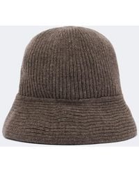 Nour Hammour - Bruno Cashmere And Wool Bucket Hat - Lyst