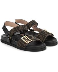 women's fendi flat sandals