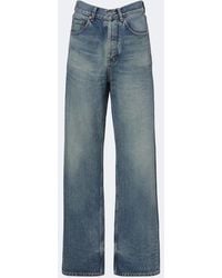 Saint Laurent - V-Waist Wide-Leg Jeans - Lyst