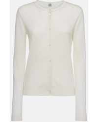 TOTEME - Logo Cardigan - Lyst