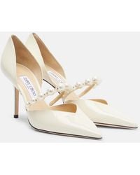Jimmy Choo - Verzierte Pumps Aurelie 65 Aus Lackleder - Lyst