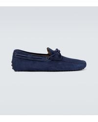 Tod's - Mokassins Gommino Aus Veloursleder - Lyst