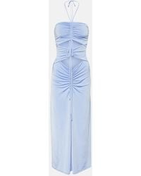 JADE Swim - Abito Midi Kira Con Ruches - Lyst