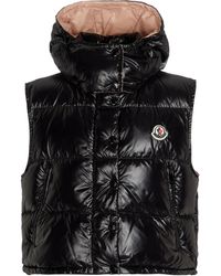 moncler gilet fur hood