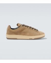 Lanvin - Curb Lite Suede Sneakers - Lyst