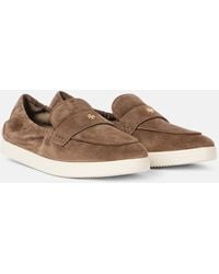 Tory Burch - Ballet Sport Suede Loafers - Lyst