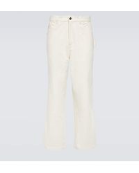 Bode - Pantaloni Knolly Brook in cotone - Lyst