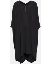 Rick Owens - Babel Crepe And Tulle Tunic - Lyst