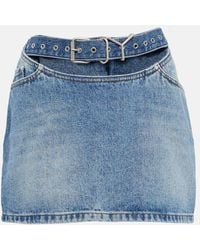 Y. Project - Cut-out Denim Miniskirt - Lyst