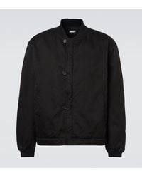 A.PRESSE - Silk And Cotton Bomber Jacket - Lyst