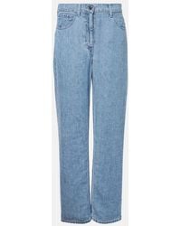The Row - Jean Ample Tarley En Lin A Taille Mi-Haute - Lyst