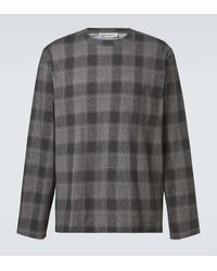 Our Legacy - Box Checked Cotton Jersey T-Shirt - Lyst