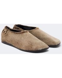 Lemaire - Calf Hair Slip-On Shoes - Lyst