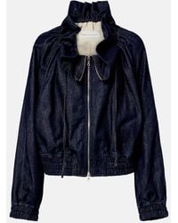 Dries Van Noten - Denim Bomber Jacket - Lyst