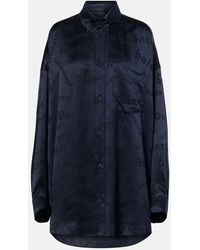 Balenciaga - Cocoon Silk Shirt - Lyst