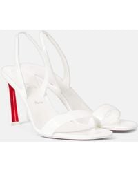 Christian Louboutin - O Condora 85 Patent Leather Sandals - Lyst