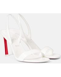 Christian Louboutin - O Condora 85 Patent Leather Sandals - Lyst