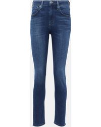 Citizens of Humanity - Jean skinny Sloane a taille haute - Lyst