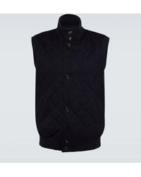 Loro Piana - Gilet Carry in cashmere reversibile - Lyst