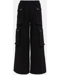 Amiri - High-Rise Wide-Leg Cargo Pants - Lyst