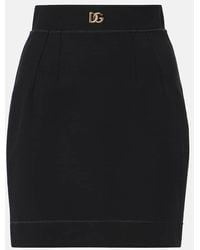 Dolce & Gabbana - Logo Stretch Skirt - Lyst