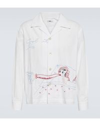 Bode - His-and-hers Embroidered Cotton Shirt - Lyst